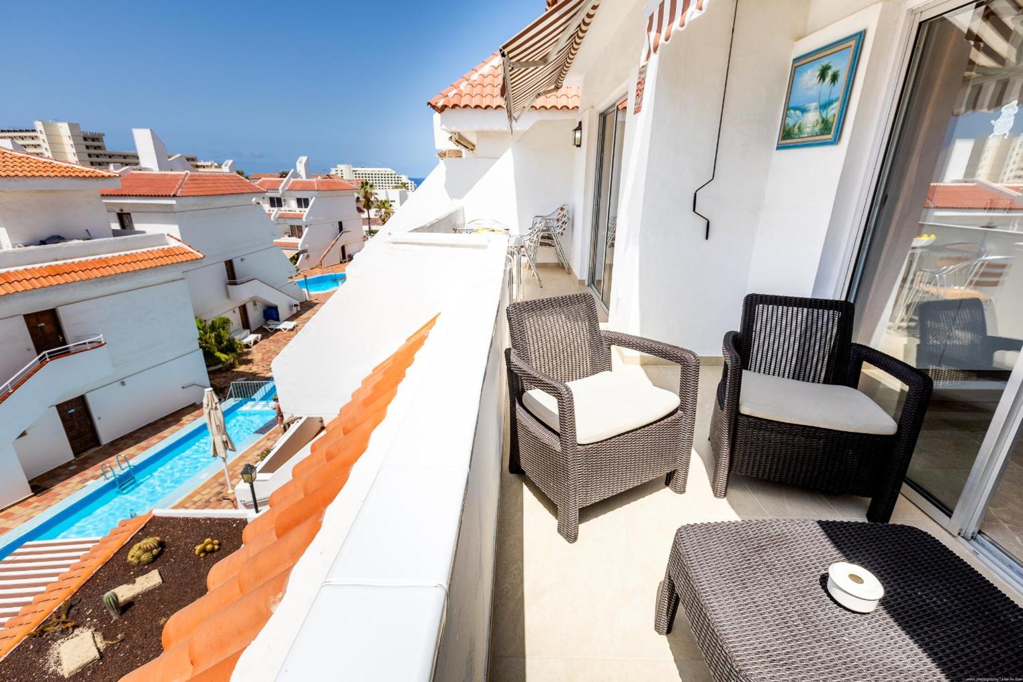Las Floritas 23 Terrace And Swimming Pool Playa de las Americas  Luaran gambar